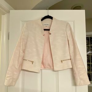 Calvin Klein Soft Pink and Gold Blazer and Tank Size 2/S